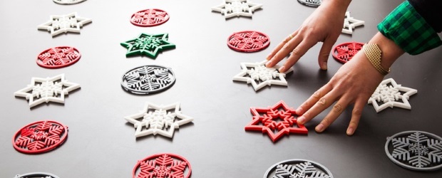 3D printed ornaments may soon be available at a Walmart near you. Courtesy of 3D Makeable.