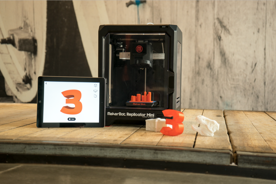 PrintShop offers simple design options for the iPad and fifth generation MakerBot systems. Courtesy of MakerBot.