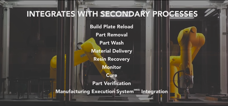 The addition of automation offers a number of potential advantages to the AM process. Courtesy of 3DS.