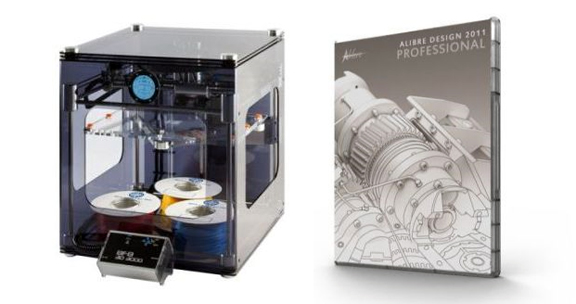Alibre Software and 3D Systems stike up a partnership to bring affordable CAD-rapid prototyping package. (Bundle shown in the photo includes 3D Systems' BFB 3000 and Alibre Design Professional 2011 CAD software.)