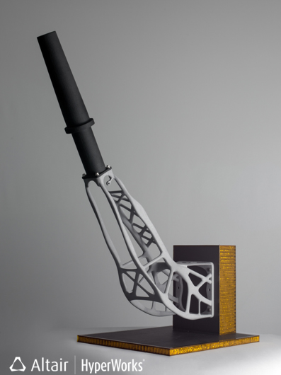 Using Altair's HyperWorks software, RUAG space agency redesigned an optimized antenna bracket for its Sentinel-1-Satellite. The finished design was manufactured in 3D printing.