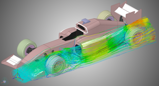 NVIDIA and ANSYS have collaborated to create a compute-accelerated environment for high-end ANSYS fluid, structural and electronics applications. ANSYS' new Discovery Live application, shown here, leverages NVIDIA technologies to provide an interactive design exploration tool for designers. Image courtesy of ANSYS Inc.