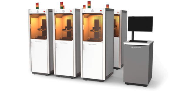 The Figure 4 is a modular, scalable and upgradable 3D production solution. 3D Systems will offer the Figure 4 in standalone configurations, as well as in highly customized, in-line production configurations of multiple units. Image courtesy of 3D Systems Inc.