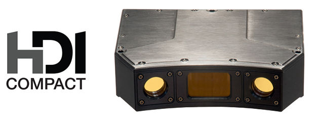 Polyga's dual-camera HDI Compact 3D scanner series for industrial applications uses blue LED structured-light technology for rapid scanning. Series members include units with 1.3-, 2.8- or 5.2-megapixel monochrome cameras for different scanning volumes. Image courtesy of Polyga Inc.