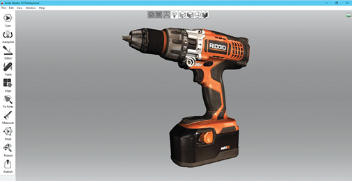 Artec Studio software from scanner maker Artec 3D includes robust tools for editing and aligning scan data. Image courtesy of Artec.