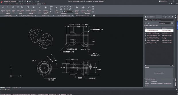 ARES Commander looks like AutoCAD, although it still lacks some AutoCAD capabilities.