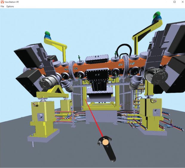 3DViewStation VR Edition works with CAD files and can be driven from PLM systems. Images courtesy of KISTERS. 