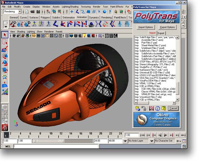 Okino Ships 2011 Version of SolidWorks CAD Conversion System