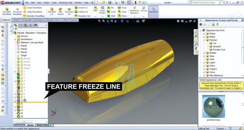 SolidWorks 2012 Freeze Frame